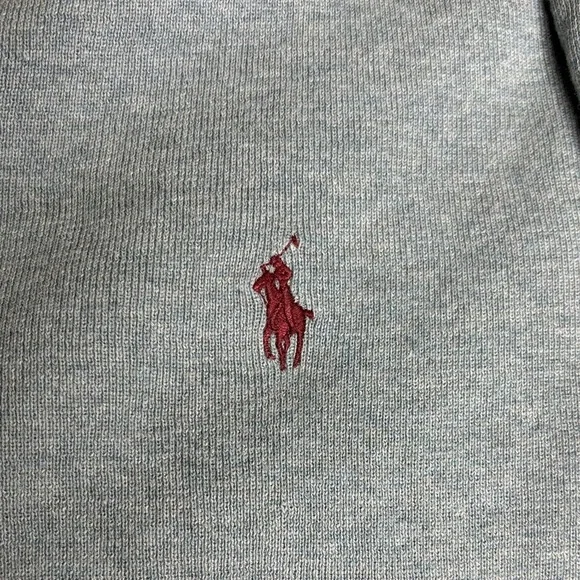 Polo by Ralph Lauren Pima Cotton Men's Teal V-Neck Sweater - Picture 7 of 7